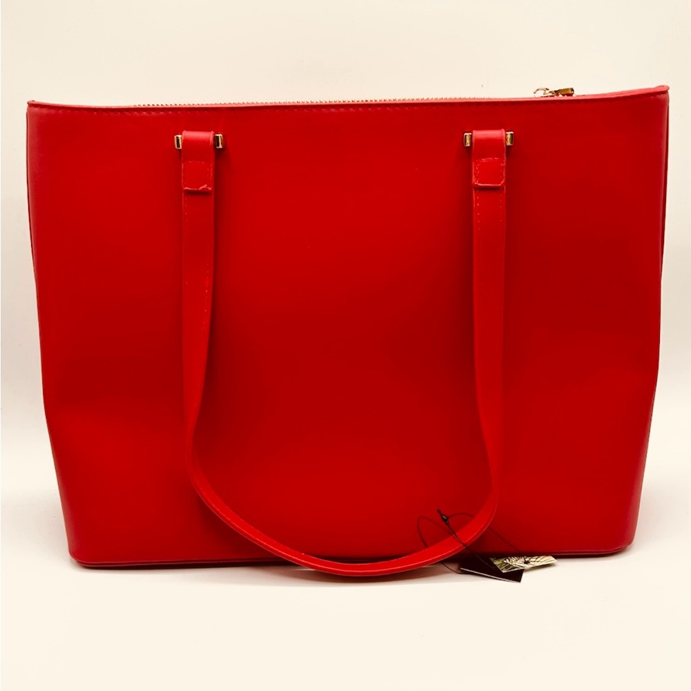 Red Designer Tote Bag - Picture 2 of 3